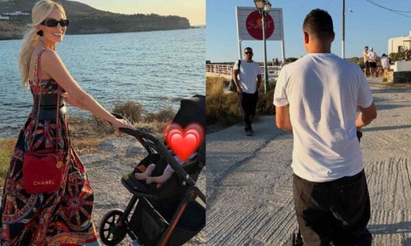 Καινούργιου: Το πρώτο καλοκαίρι μαζί σου – Οικογενειακές στιγμές με την κόρη της και τον Κουτσουμπή στην Πάρο
