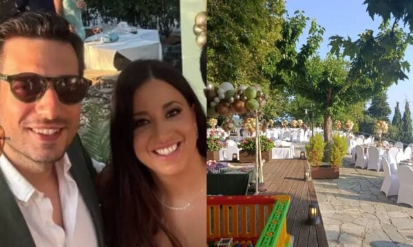 Κυρανάκης – Αθερινού: Βάφτισαν τον γιο τους στο Πήλιο – Ο στολισμός με το θέμα της βάφτισης (Φωτογραφίες)