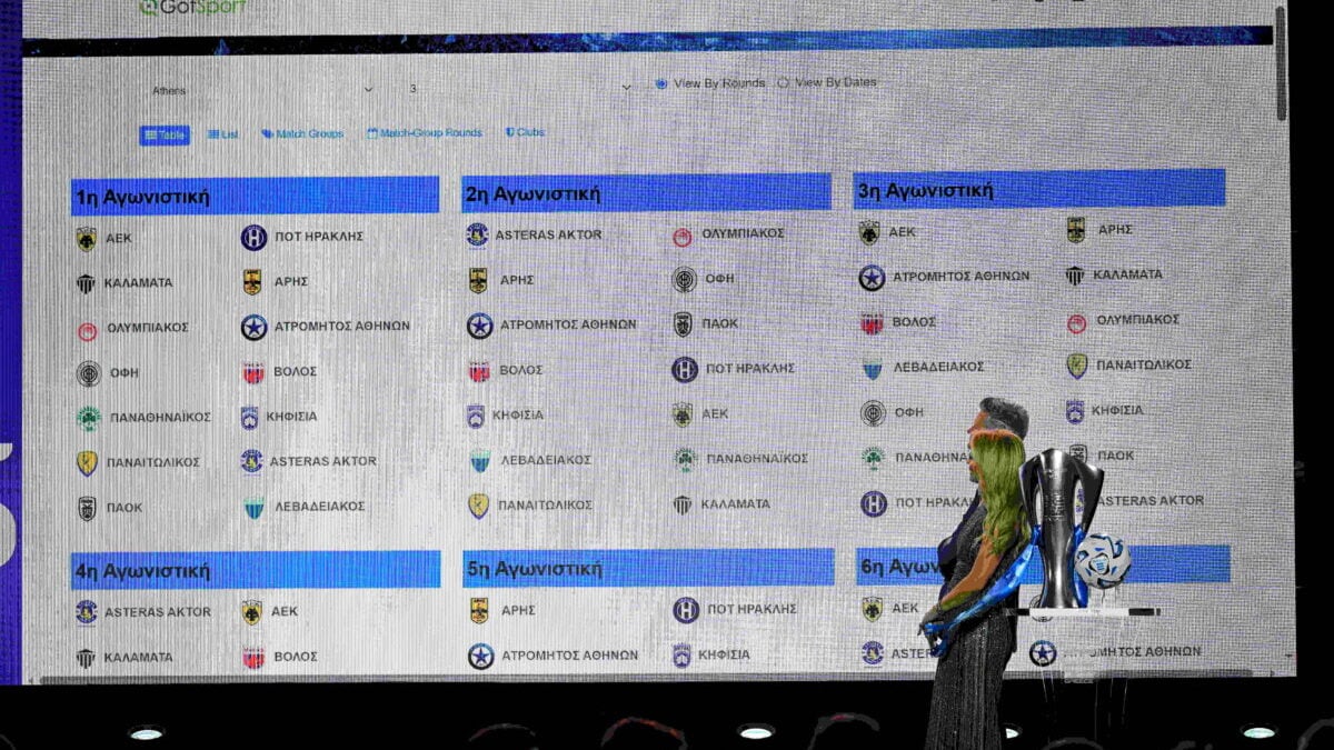 Super League: Πρόγραμμα αγώνων για τη σεζόν 2026-27 1 Super League: Πρόγραμμα αγώνων για τη σεζόν 2026-27