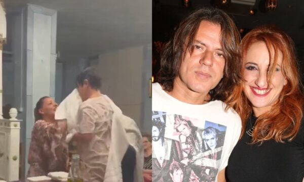 Δημήτρης Κοργιαλάς – Φωτεινή Ψυχίδου: Βάφτισαν τον 9χρονο γιο τους, βίντεο από την ώρα του μυστηρίου