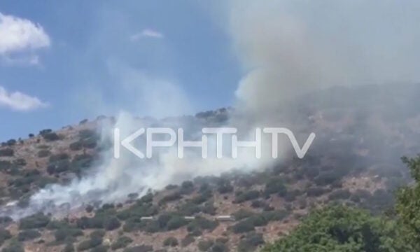 Κρήτη: Ενεργά τρία μέτωπα φωτιάς σε Γάζι, Ιεράπετρα και Βιάννο