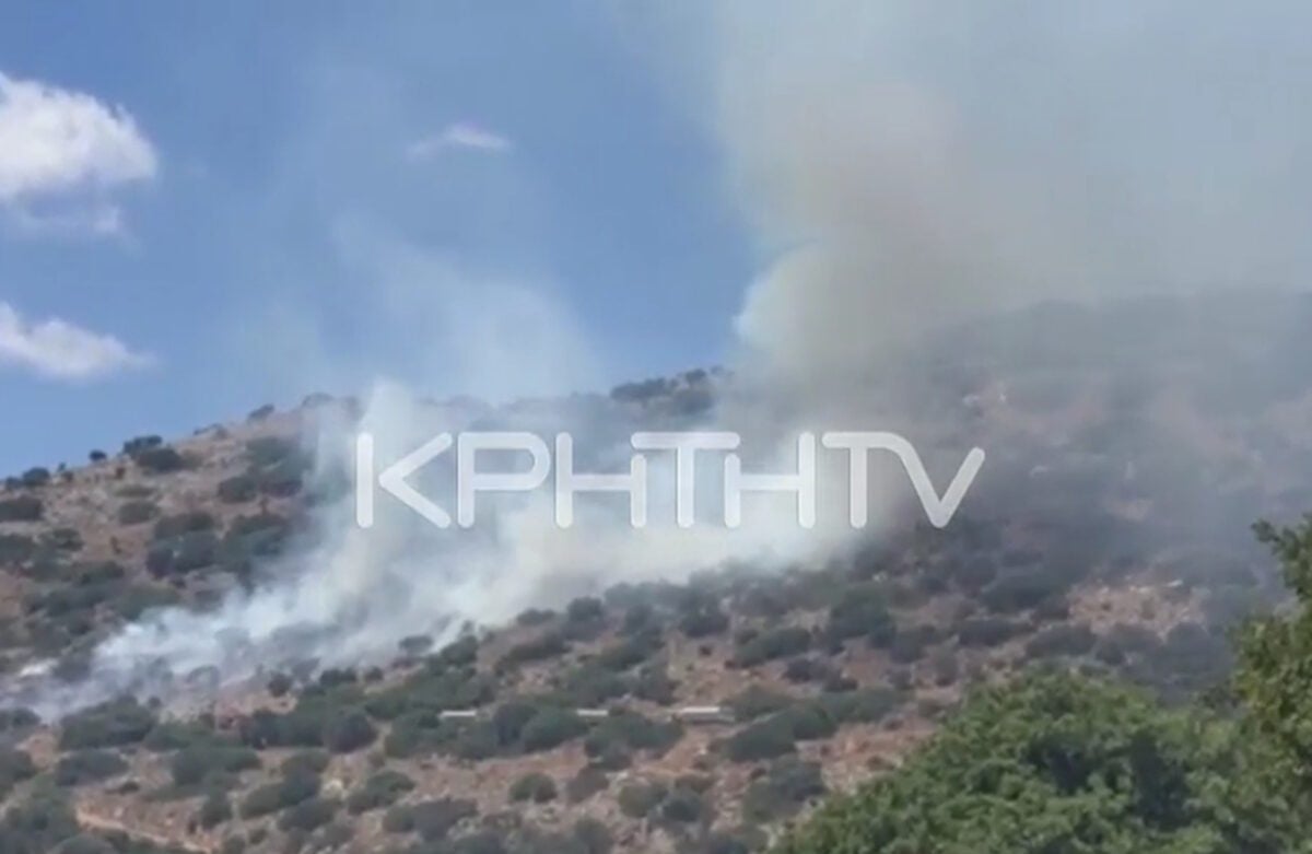 Κρήτη: Ενεργά τρία μέτωπα φωτιάς σε Γάζι, Ιεράπετρα και Βιάννο