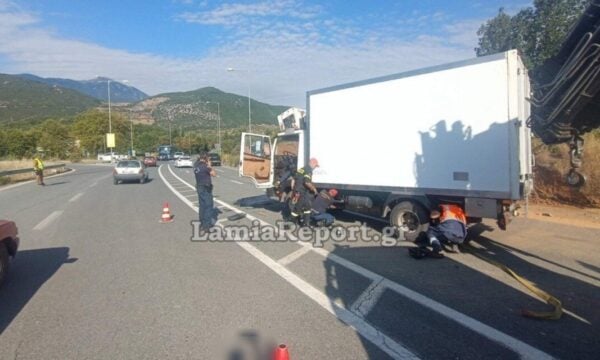 Λαμία: Φορτηγό χτύπησε εργαζόμενο σε οδικά έργα