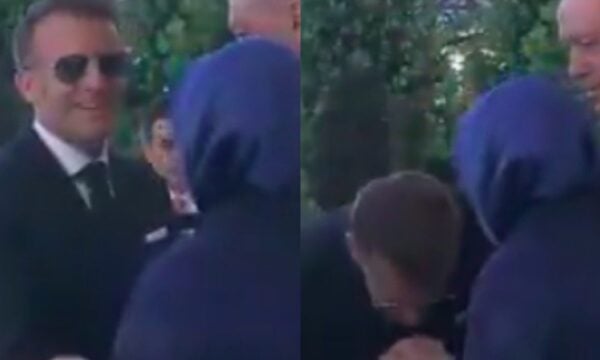 Εμανουέλ Μακρόν: Το αμήχανο χειροφίλημα στην Εμινέ Ερντογάν που έγινε viral – βίντεο