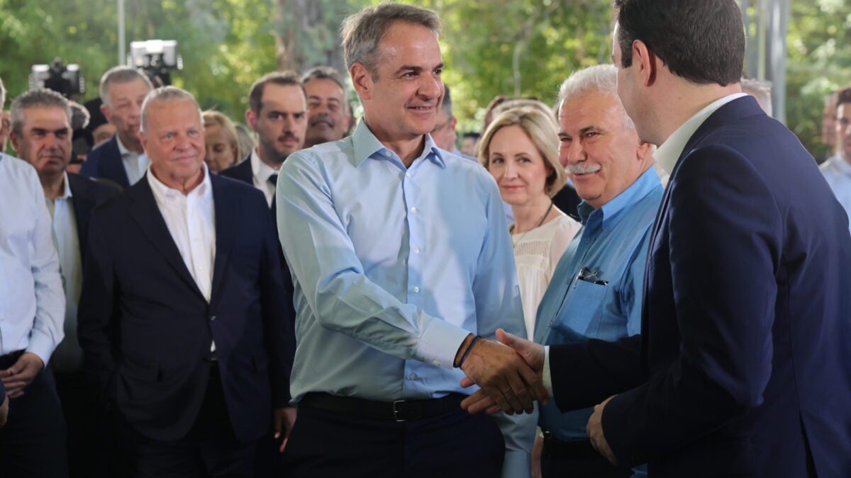Η ομιλία του Κυριάκου Μητσοτάκη στην τελετή υπογραφής της σύμβασης για τον τριπλό κόμβο Σκαραμαγκά 1 Η ομιλία του Κυριάκου Μητσοτάκη στην τελετή υπογραφής της σύμβασης για τον τριπλό κόμβο Σκαραμαγκά
