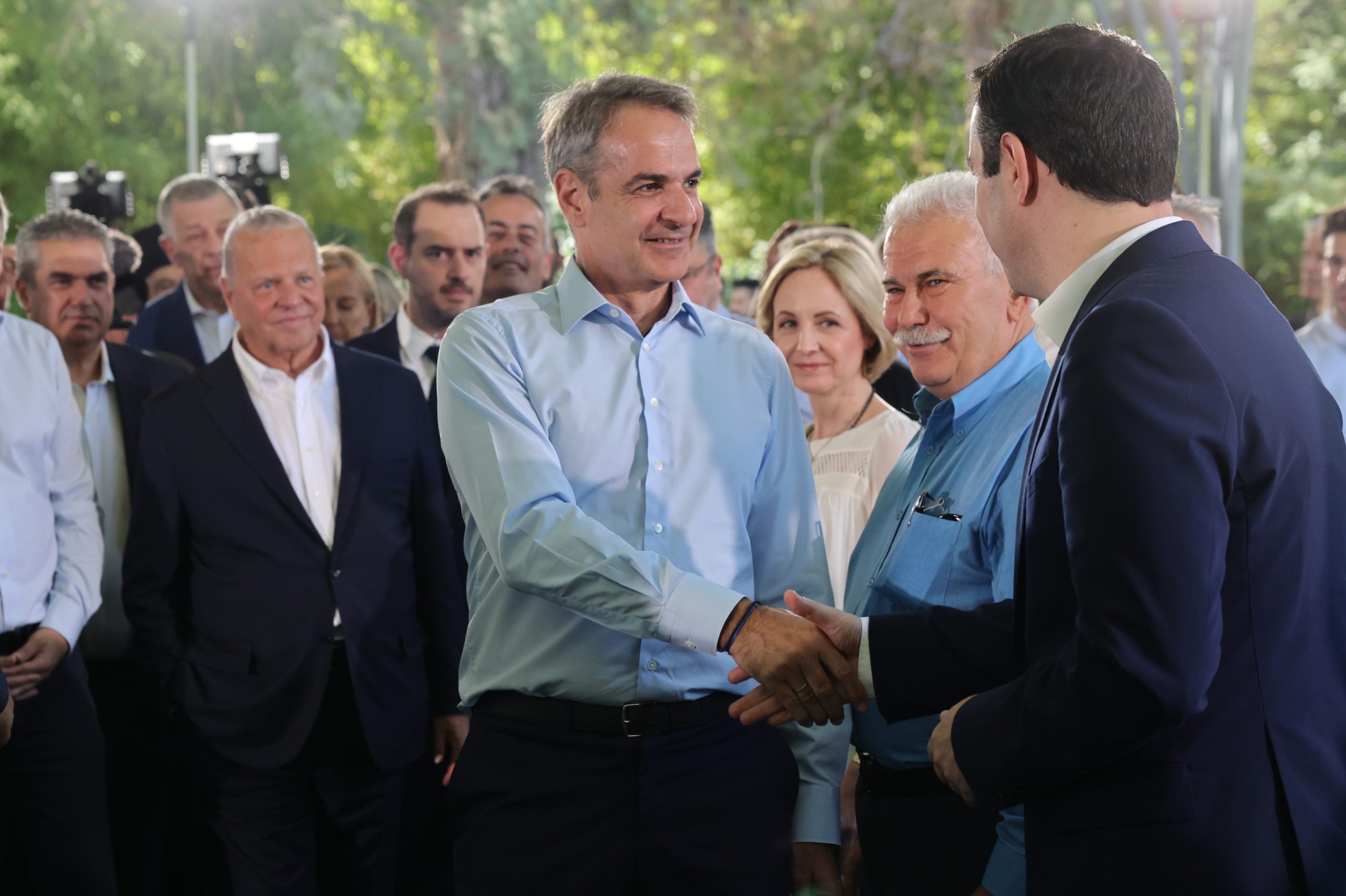 Η ομιλία του Κυριάκου Μητσοτάκη στην τελετή υπογραφής της σύμβασης για τον τριπλό κόμβο Σκαραμαγκά