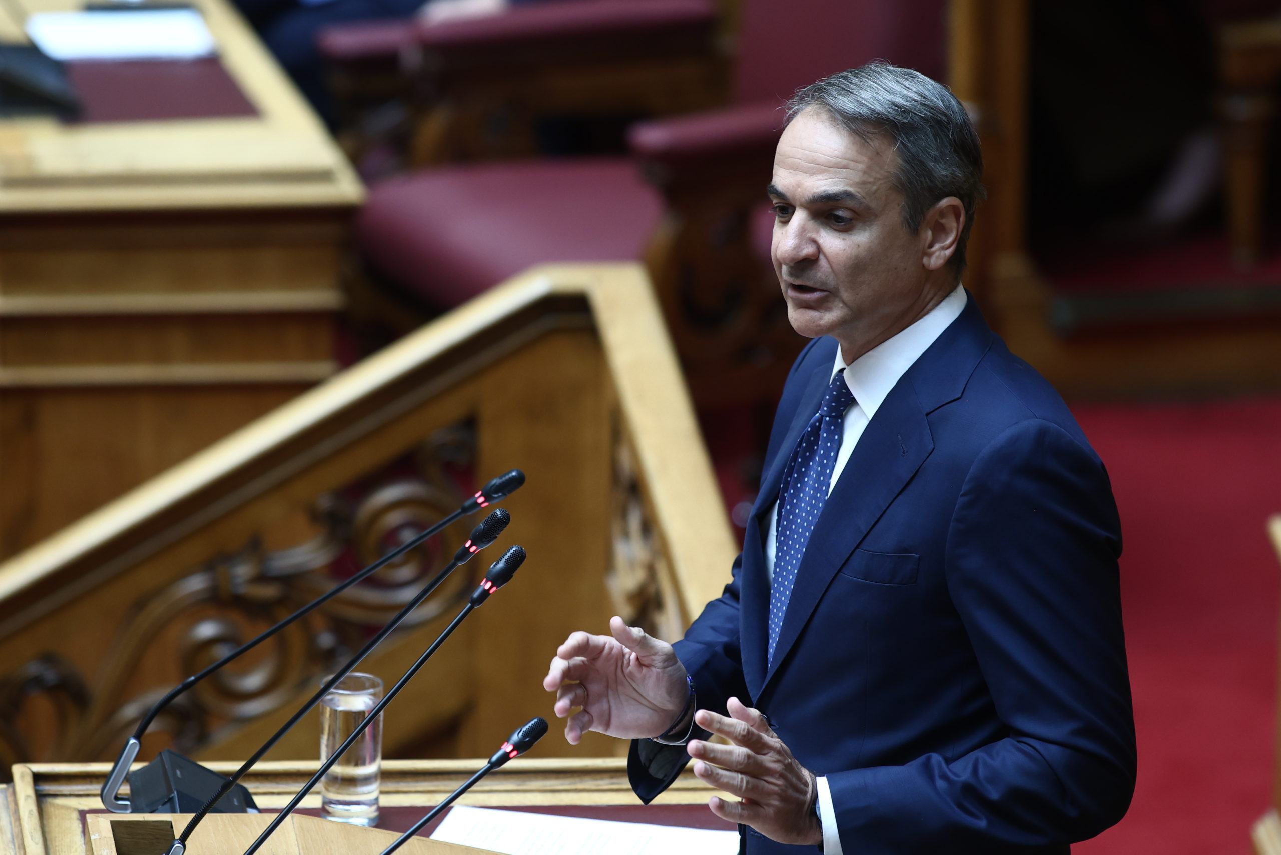 Μητσοτάκης από Αγαθονήσι: Θα εμποδίσουμε τους άθλιους διακινητές να εκμεταλλεύονται απελπισμένους