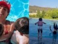 Αθηνά Οικονομάκου: Βουτιές με τα παιδιά της στο Σούνιο μετά το Παρίσι (Βίντεο)