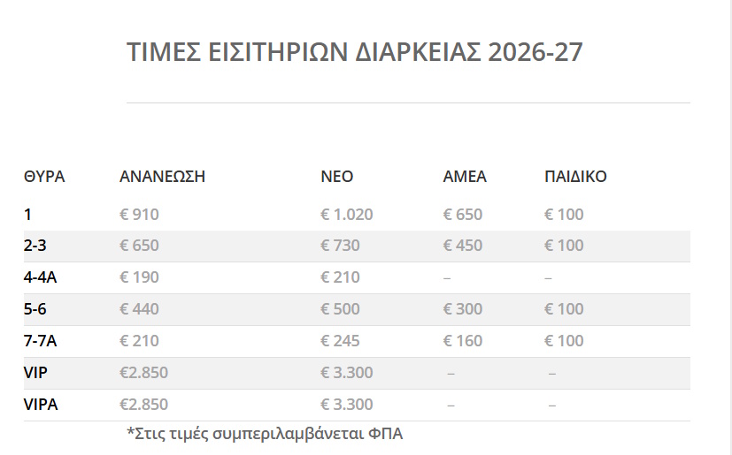 ΠΑΟΚ: Εισιτήρια διαρκείας νέας ποδοσφαιρικής σεζόν στη διάθεση των οπαδών 7 ΠΑΟΚ: Εισιτήρια διαρκείας νέας ποδοσφαιρικής σεζόν στη διάθεση των οπαδών