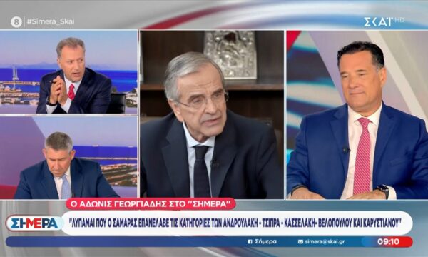 Α. Γεωργιάδης: «Λυπάμαι που ο Σαμαράς επανέλαβε τις κατηγορίες των Ανδρουλάκη – Τσίπρα – Κασσελάκη – Βελόπουλου και Καρυστιανού»