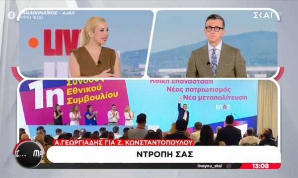 A. Γεωργιάδης σε Ζωή Κωνσταντοπούλου: «Ντροπή σας!»