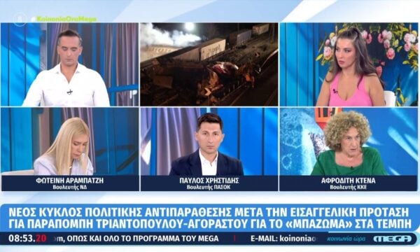 Α. Κτενά: «Κανένα από τα κόμματα δεν έχει καταδικάσει την εγκληματική πολιτική της ΕΕ στο σιδηρόδρομο»