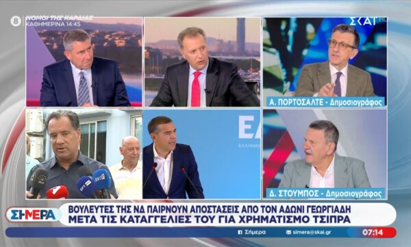 Α. Πορτοσάλτε: «Ο Α. Γεωργιάδης για ακόμα μια φορά παίρνει στην πλάτη του την κυβέρνηση»