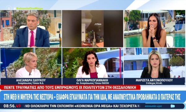 Α. Σδούκου: «Οι επιθέσεις με τους εμπρησμούς κατά πολιτευτών της ΝΔ είναι τρομοκρατικές ενέργειες»