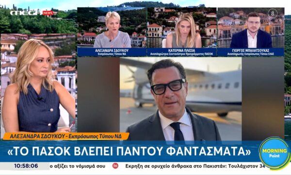 Α. Σδούκου: «Το ΠΑΣΟΚ βλέπει παντού φαντάσματα»