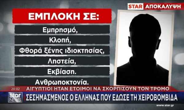 Αιγύπτιοι ήταν έτοιμοι να σκορπίσουν τον τρόμο: Πώς το ελληνικό FBI έφτασε στη χειροβομβίδα