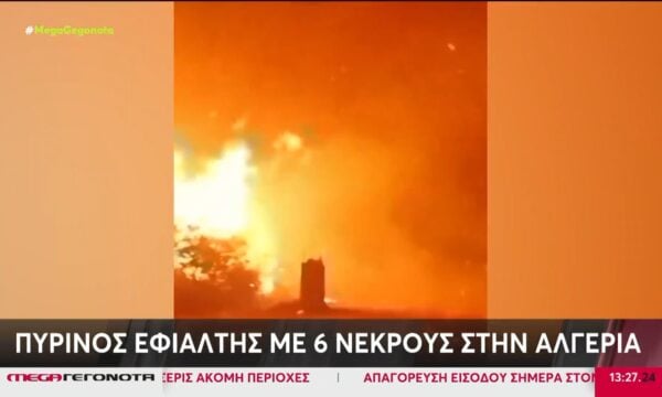 Αλγερία: Πύρινος εφιάλτης με 6 νεκρούς – Καταστροφές σε σπίτια