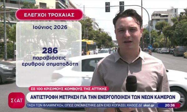 Αντίστροφη μέτρηση για την ενεργοποίηση των νέων καμερών σε 100 κρίσιμους κόμβους της Αττικής