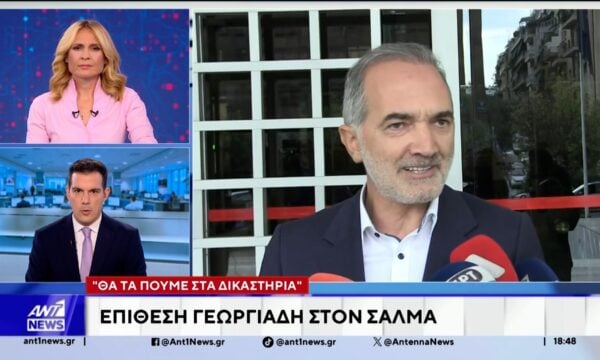 Άρση ασυλίας Μάριου Σαλμά μετά τη μήνυση Γεωργιάδη