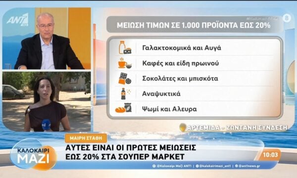 Αυτές είναι οι πρώτες μειώσεις έως το 20% στα σούπερ μάρκετ – Καλοκαίρι Μαζί – 23/07/2026