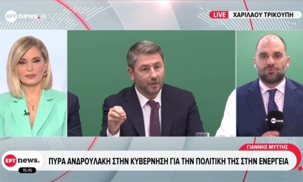 Χαριλάου Τρικούπη: Πυρά Ανδρουλάκη στην Κυβέρνηση για την πολιτική της στην ενέργεια