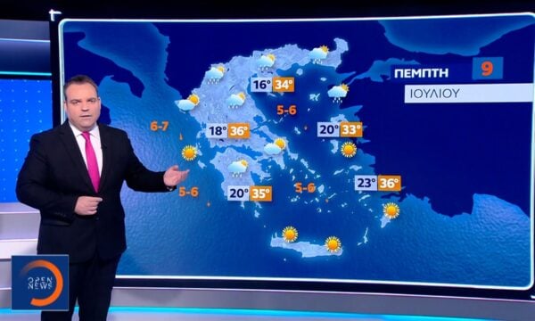 Δελτίο καιρού 08/07/2026
