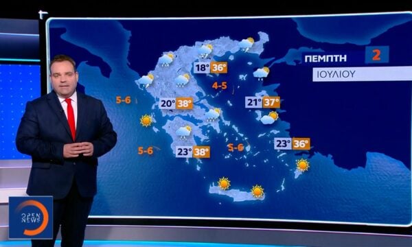 Δελτίο καιρού 1/07/2026