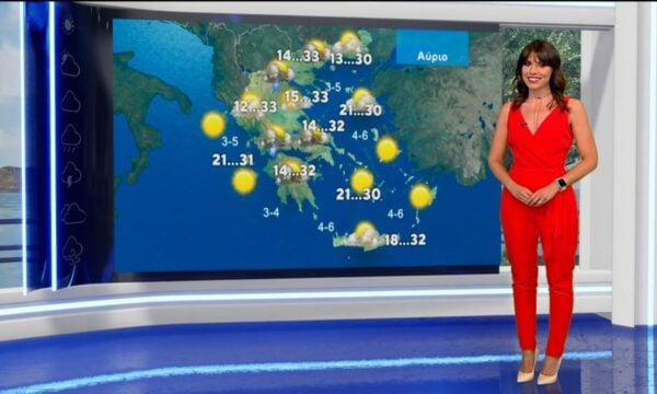Δελτίο καιρού στις 13:15 – 08-07-2026
