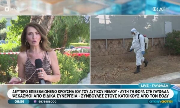 Δεύτερο επιβεβαιωμένο κρούσμα Δυτικού Νείλου – Αυτή τη φορά στη Γλυφάδα