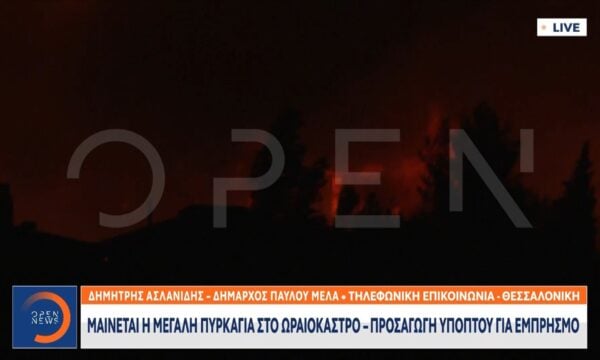 Δήμαρχος Παύλου Μελά: «Έχει εκκενωθεί η Φιλοθέη, έχουν καεί σπίτια»
