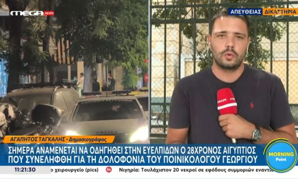 Δολοφονία Στ. Γεωργίου: Αναμένεται να απολογηθεί ο 28χρονος