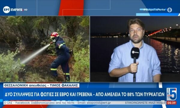 Δύο συλλήψεις για φωτιές σε Έβρο και Γρεβενά – Από αμέλεια το 88% των πυρκαγιών
