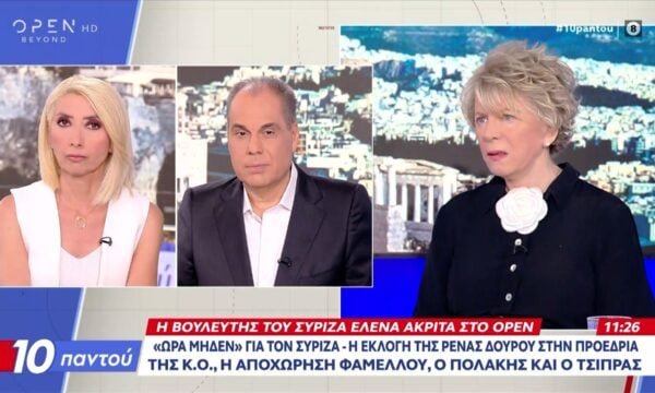 Ε.Ακρίτα: «Δεν σέβομαι το πρόσωπο του τωρινού Προέδρου της Δημοκρατίας»