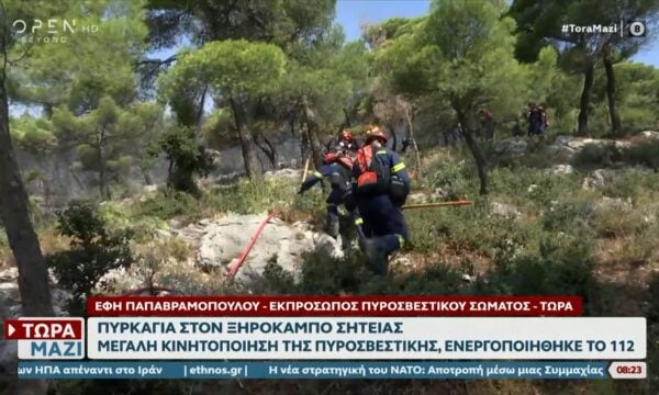 Έκτακτη είδηση: Πυρκαγιά στον Ξηρόκαμπο Σητείας