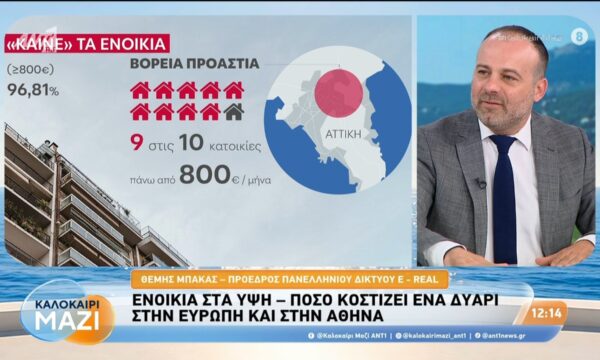 Ενοίκια στα ύψη – Πόσο κοστίζει ένα δυάρι στην Ευρώπη και στην Αθήνα – Καλοκαίρι Μαζί – 29/07/2026