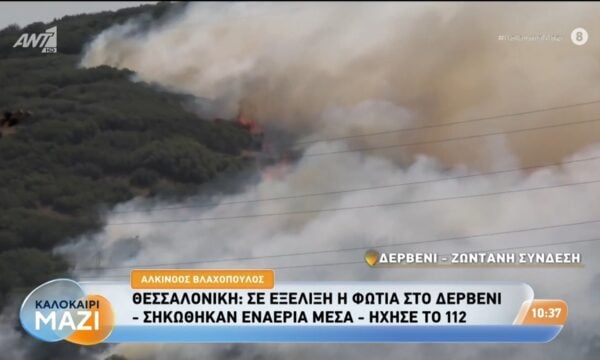 Φωτιά στο Δερβένι Θεσσαλονίκης: Ο Γ. Αρτοποιός, εκπρόσωπος Τύπου Πυροσβεστικής, στο Καλοκαίρι Μαζί – 23/07/2026