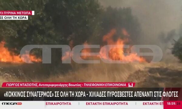 Γ. Ντασιώτης, Αντιπεριφερειάρχης Βοιωτίας: «Πολύ ισχυρές οι επίγειες δυνάμεις – Απίστευτοι οι άνεμοι»
