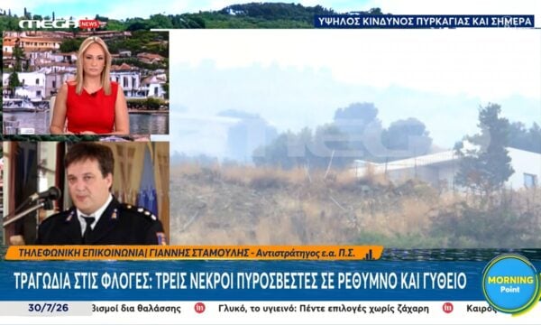 Γ. Σταμούλης: «Είναι έγκλημα η αμέλεια που οδηγεί σε πυρκαγιές»