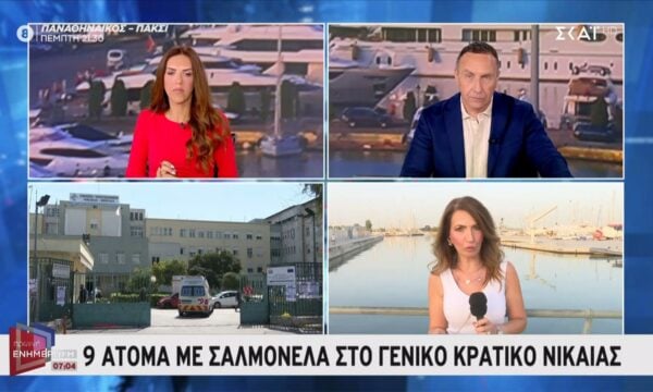 Γενικό κρατικό Νικαίας: 9 άτομα με σαλμονέλα