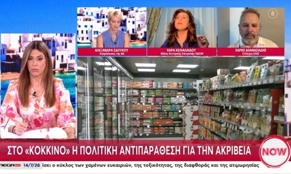 Η Α. Σδούκου, η Χ. Κεφαλλίδου και ο Χ. Αθανασιάδης στο “Mega News” – Μέρος Β’