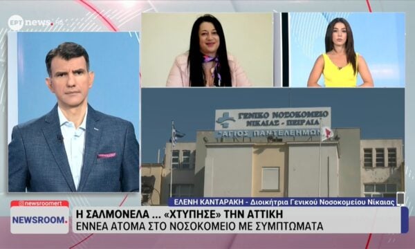 Η διοικήτρια του Γενικού Νοσοκομείου Νίκαιας Ελένη Κανταράκη στο ΕΡΤnews για τα κρούσματα σαλμονέλας