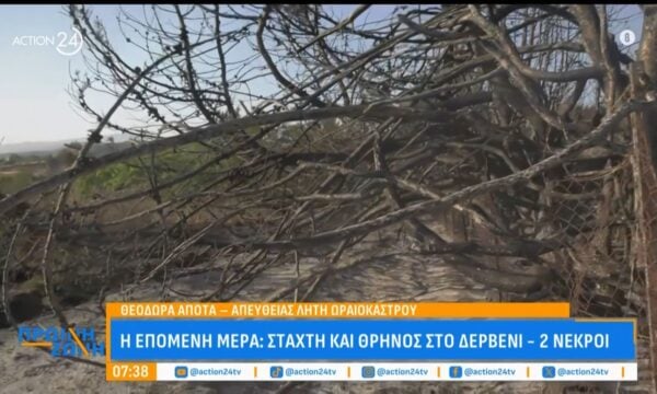 Η επόμενη μέρα από τη φωτιά: Θρήνος και στάχτη στο Δερβένι με δύο νεκρούς – Δηλώσεις των κατοίκων