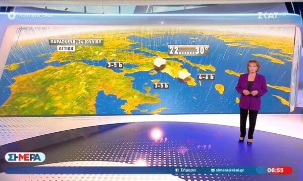 Η πρόγνωση του καιρού από την Χ. Σούζη