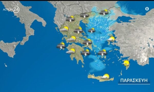 Η πρόγνωση του καιρού για σήμερα, Πέμπτη 23/07 – Ισχυρές καταιγίδες σε πολλέςς περιοχές την Παρασκευή 24/07