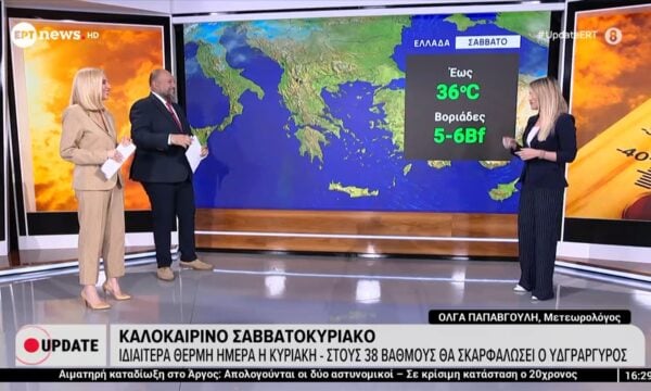Ιδιαίτερα θερμή ημέρα η Κυριακή – Στους 38 βαθμούς ο υδράργυρος