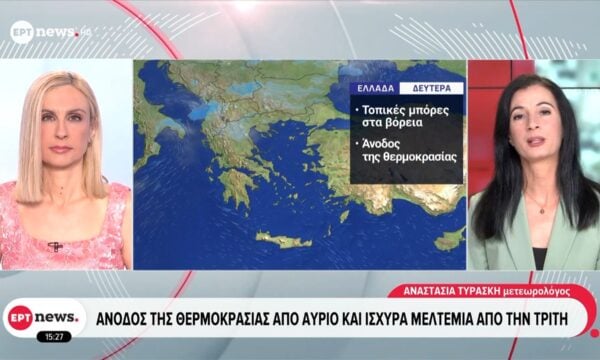 Καιρός: Άνοδος της θερμοκρασίας από αύριο και ισχυρά μελτέμια από την Τρίτη