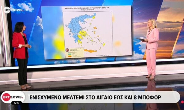 Καιρός: Ισχυροί άνεμοι έως και το τέλος της εβδομάδας – Η πρόγνωση από την Αναστασία Τυράσκη