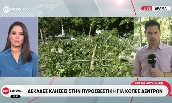 Κακοκαιρία στη βόρεια Ελλάδα: Ισχυρές καταιγίδες σε Θεσσαλονίκη, Καβάλα, Σέρρες, Κομοτηνή