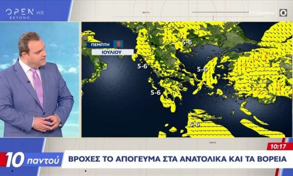 Καλός ο καιρός με το θερμόμετρο στους 34 – 36 βαθμούς
