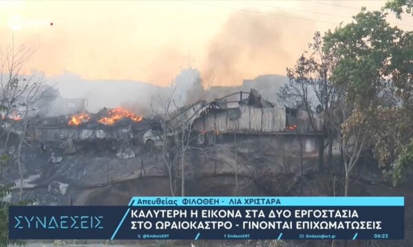 Καλύτερη η εικόνα στα δύο εργοστάσια στο Ωραιόκαστρο – Γίνονται επιχωματώσεις